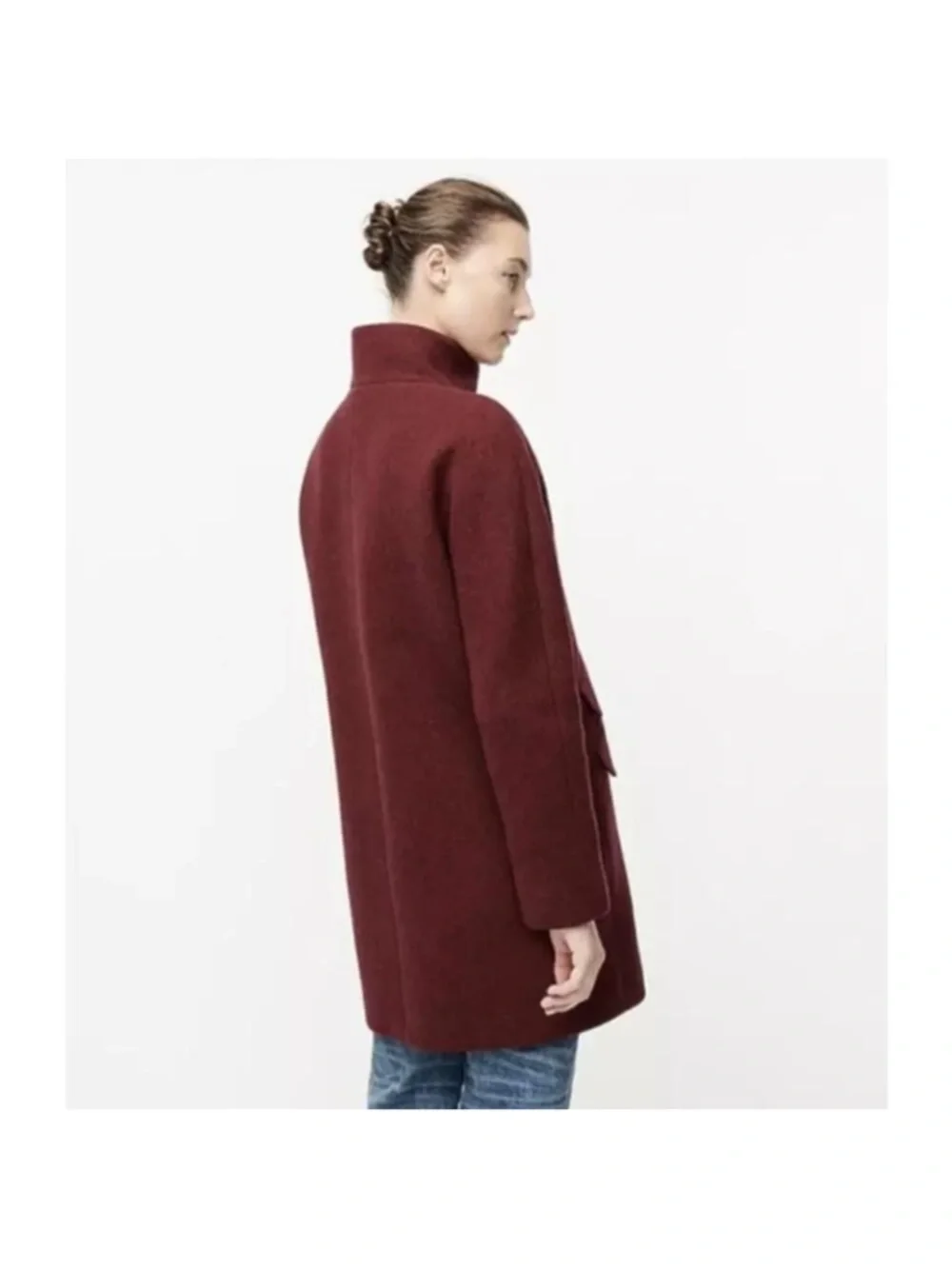 J. Crew Nello Gori Cocoon Coat in Italian Stadium Cloth Wool Blend Jacket - Picture 2 of 8